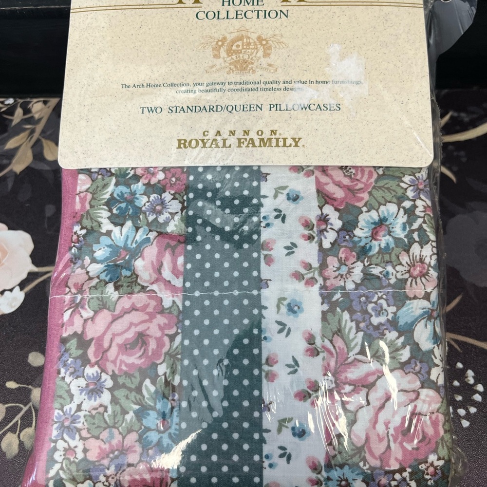 Vintage Cannon Queen Floral Pillowcases